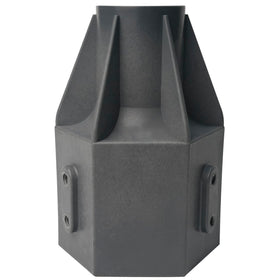 GOGlink Starlink pole mount being prepared for outdoor installation