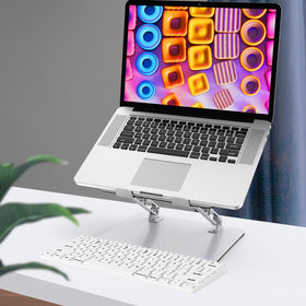 Gogoonike laptop stand open-design-airflow enhances cooling during use.