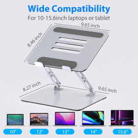 Gogoonike laptop stand wide-compatibility-10-15-6 supports many laptops for versatile use.