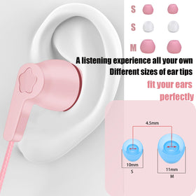 GOGOSINIS earphones with mesh pocket, extra storage for small accessories.