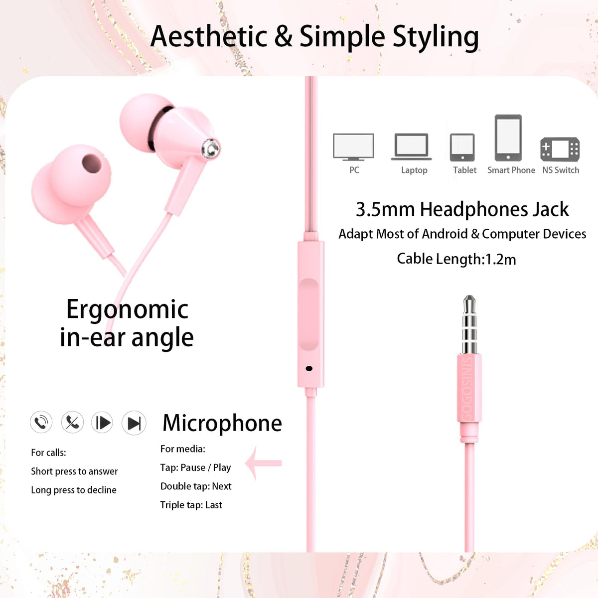 Compact case supports on-the-go use in school.