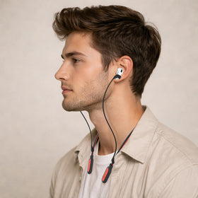 GOGOSODU flexible neckband wire provides portable, sport-ready versatility.