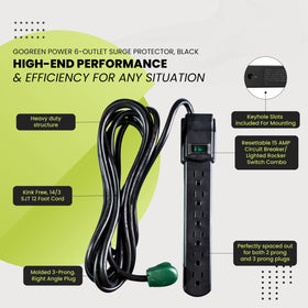GoGreen Power powering TV and laptop in living room for organized connections