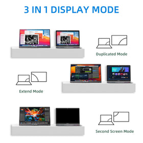 gogtesi connected to laptop as second screen boosting productivity on the go