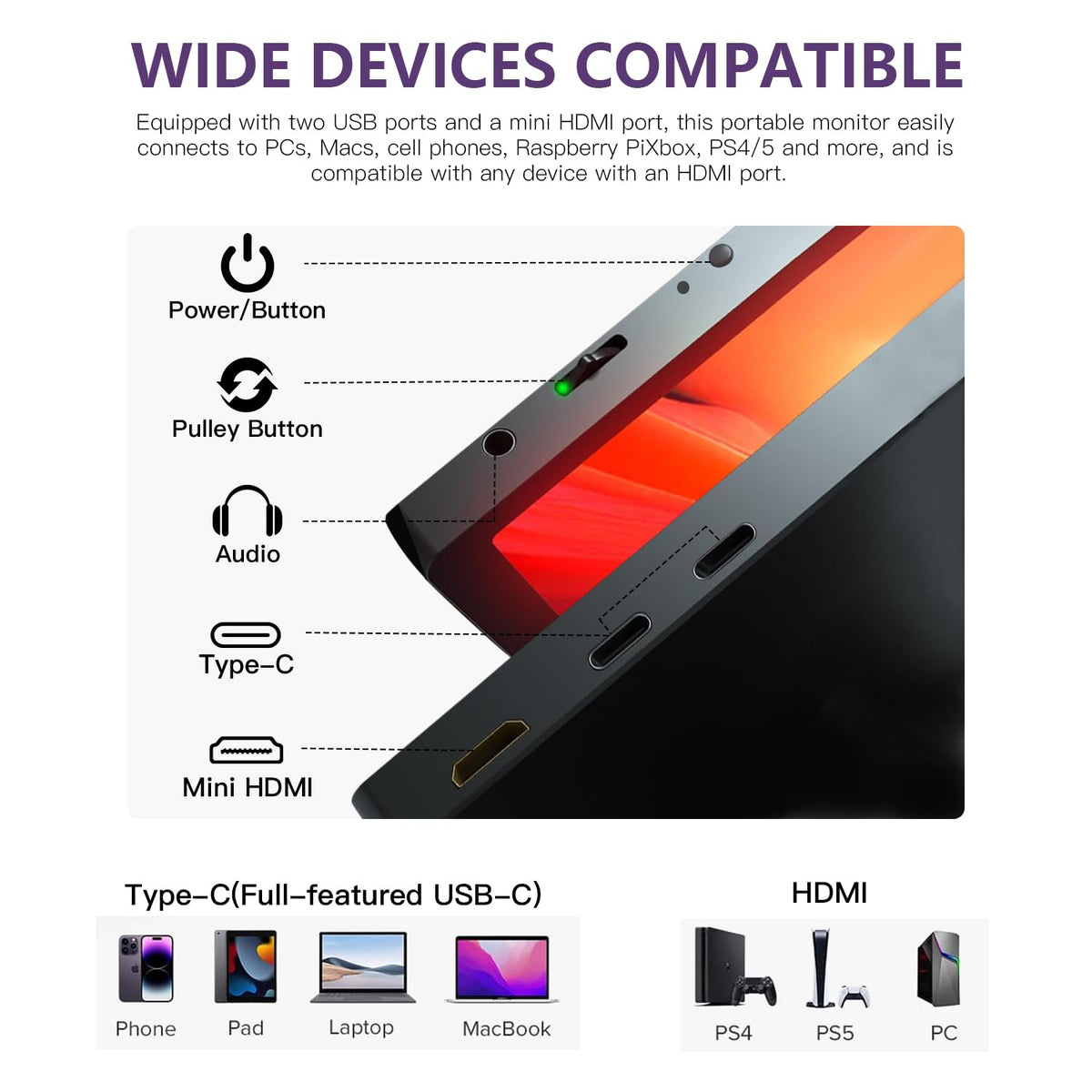 gogtesi wide viewing angle shows clear image from any seat