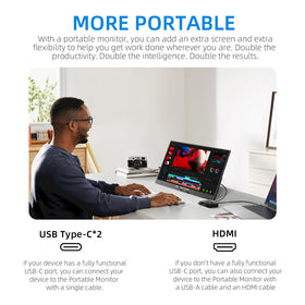 gogtesi with magnetic cover folded as stand for protected travel and stable viewing