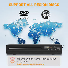 GOKUID disc tray open with DVD inside, benefit smooth disc loading
