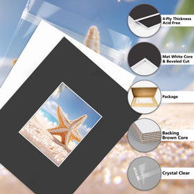 Golden State Art backing board double-sided white for neutral support and protection