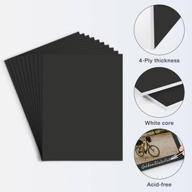 Golden State Art flat lay showing black side of boards for bold contrast and display versatility