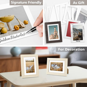 Golden State Art mat in frame example showing finished display impact and professional look