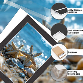 Golden State Art 5-pack with backing boards and bags for ready-to-frame presentation.
