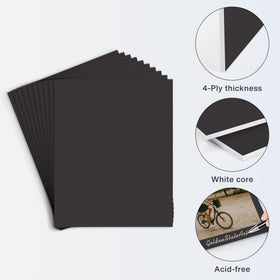 Golden State Art 4-ply thick matboard provides sturdy backing for photos.
