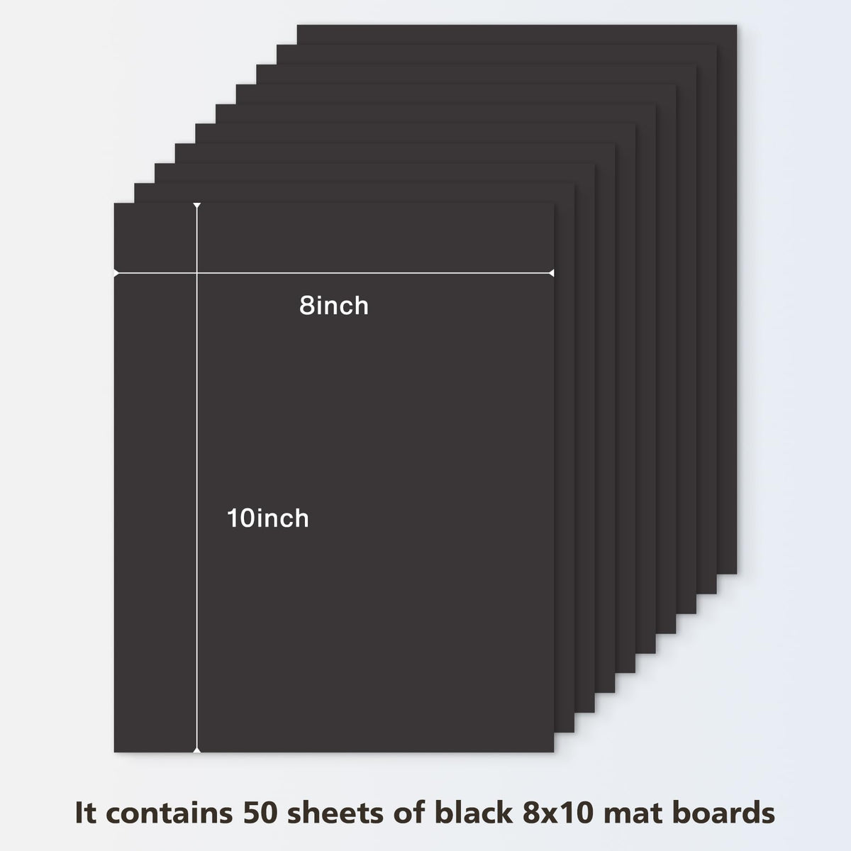 Golden State Art matboard shows dual black and white sides for versatile framing.