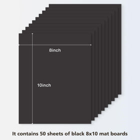 Golden State Art matboard shows dual black and white sides for versatile framing.