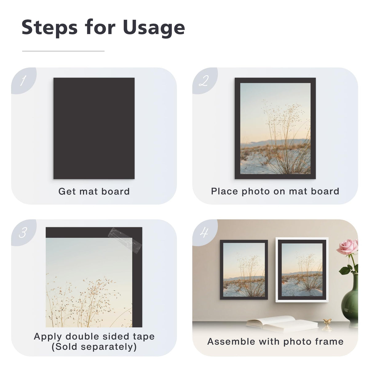 Golden State Art 8x10 matboard suitable for photo backing and display boards.