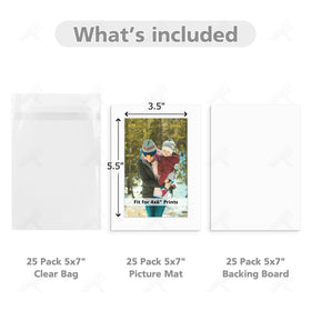 Golden State Art white-core bevel edge mats for crisp displays.