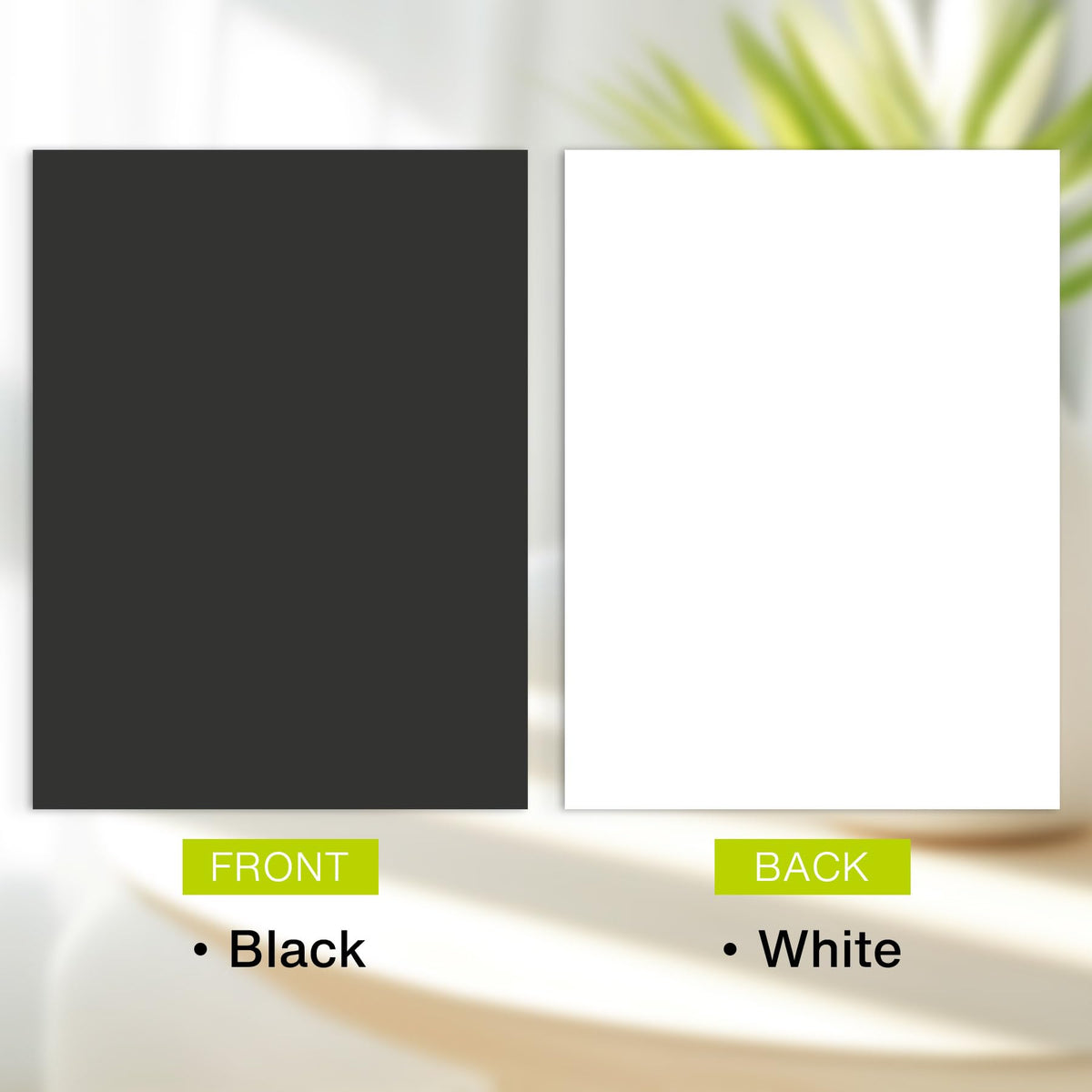 Golden State Art flat lay showing white side of boards for clean presentation and neutral backing
