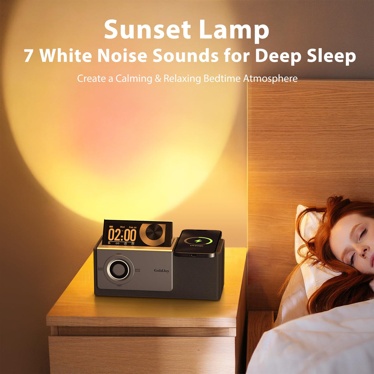 GoldJoy 4000mAh battery powers hours of cordless music during travel.