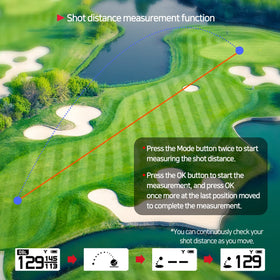 GolfBuddy Voice 2S+ 18-hour battery supports long rounds without recharge.