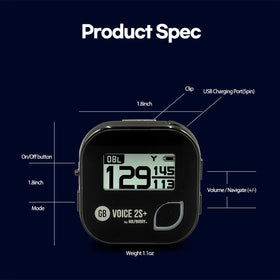 Golf Buddy Voice 2S+ auto course recognition saves setup time.