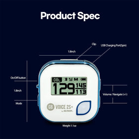 GolfBuddy Voice 2S+ automatic course recognition saves setup time on the course.