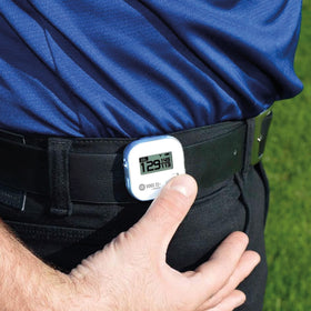 Golf Buddy Voice 2S+ reads center green distance with a push of a button.