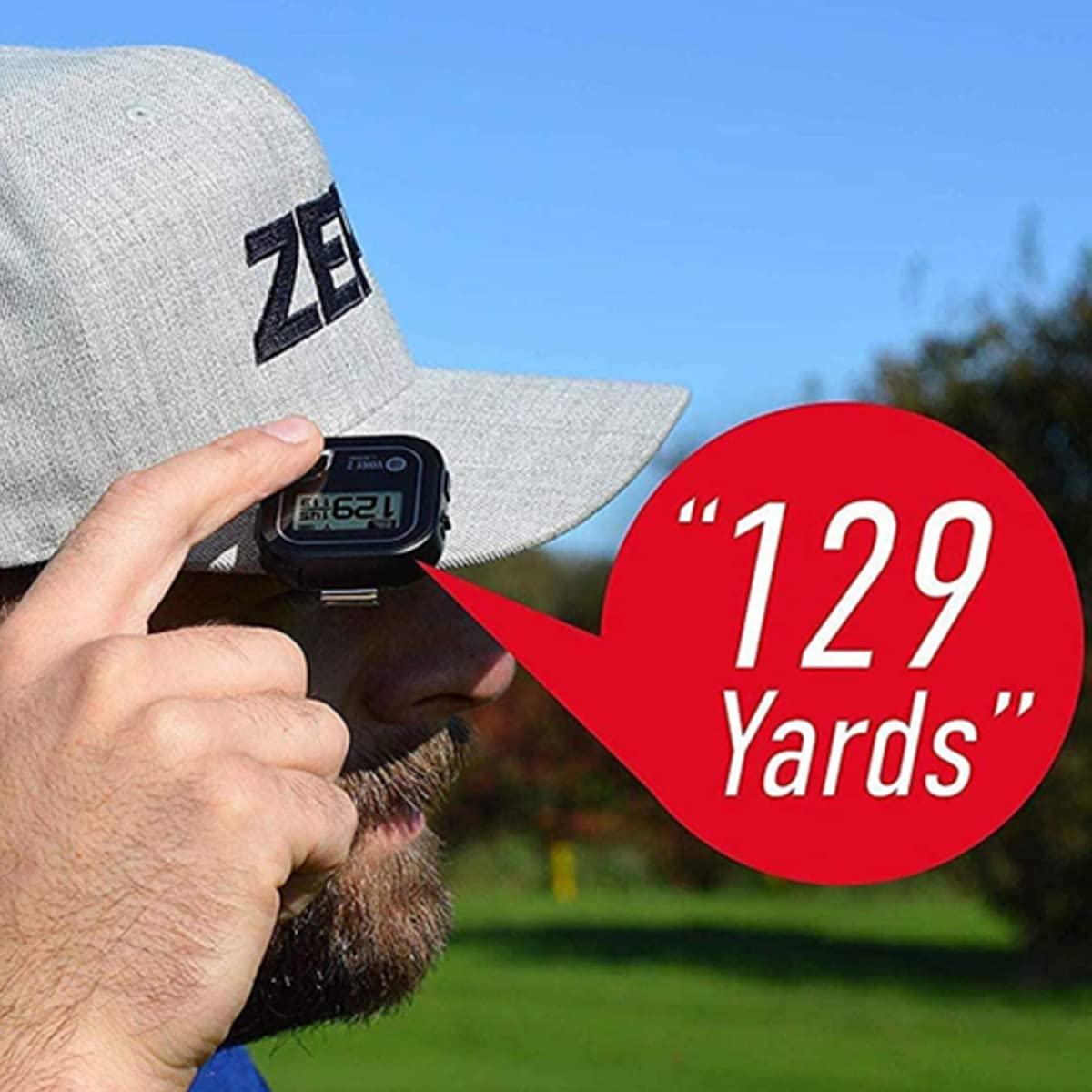 Golf Buddy Voice 2S+ compact, lightweight design fits pockets or belts.