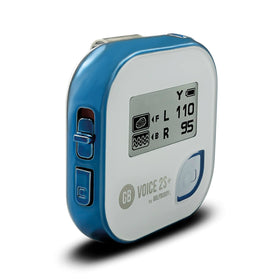 Golf Buddy Voice 2S+ audible distances read aloud for front, center, back of greens.
