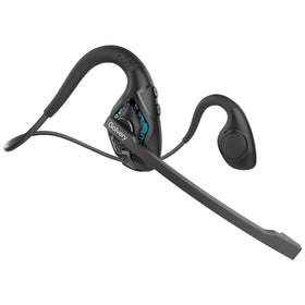 Golvery Open Ear Headphones in Cyan show ergonomic design for all-day wear