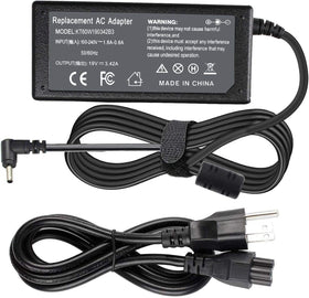 Gomarty 65W Acer charger front view powering compatible laptops