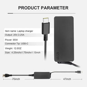 Gomarty 65W USB-C side profile highlighting slim design for easy packing
