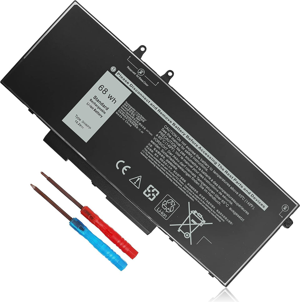 Gomarty front view of 68Wh battery showing product shape and quick recognition benefit