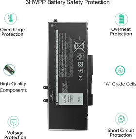 Gomarty battery installed inside Dell laptop demonstrating proper compatibility benefit