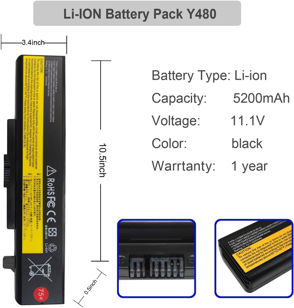 Gomarty models list image highlights L11M6Y01 and compatible Lenovo laptops for confident upgrades