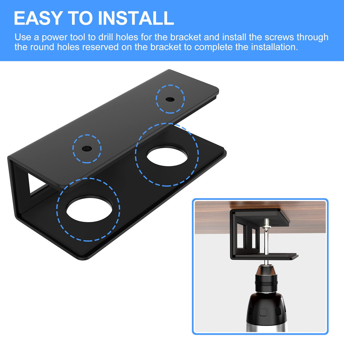 GOME screws and hardware ready for secure screw-mounted installation