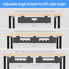 GOME tray next to power strip showing scale and capacity to carry heavy bricks