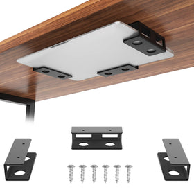 GOME front view of under-desk mount showing compact organized storage benefit