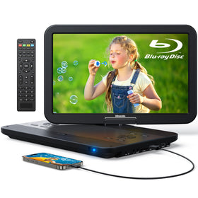 GOnavidio 17.5-inch portable Blu-ray player screen for immersive on-the-go viewing.