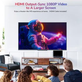 GOnavidio HDMI in/out connects to TVs or consoles for larger viewing.