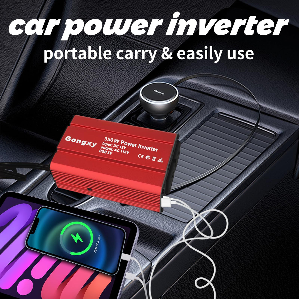 Gongxy inverter LCD display shows output and status