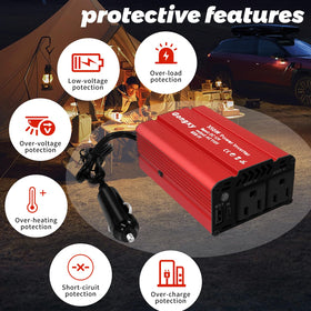 Gongxy inverter compact red casing fits vehicles