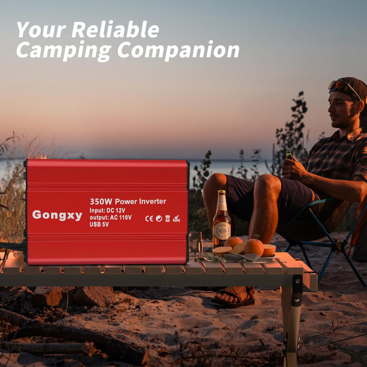 Gongxy inverter ready for road trips and camping