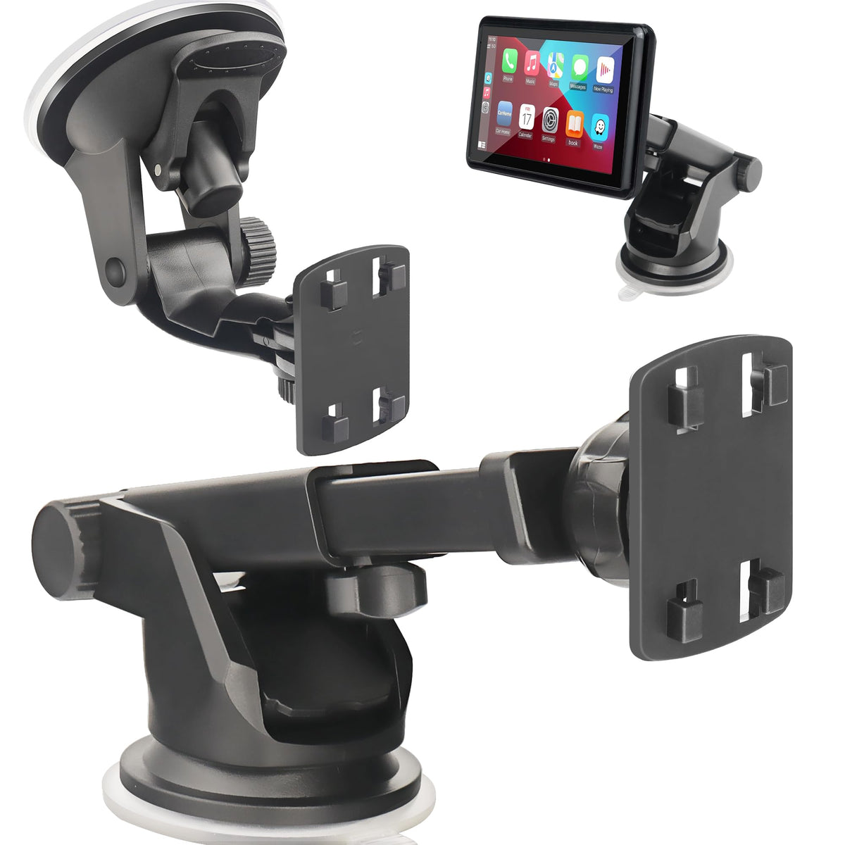 Gonifeto carplay mount long dashboard view for easy hands-free navigation.