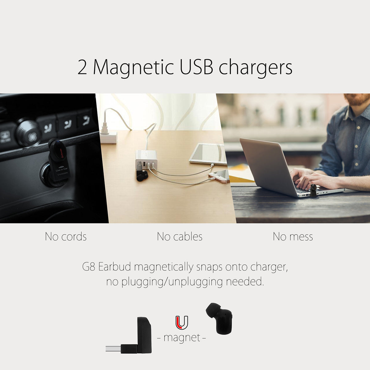 GoNovate G8 delivers up to six hours of audio playback at moderate volume.