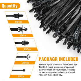 GOOACC UV and flame resistant ties endure outdoor and heat exposure.