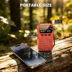 Goodes USB-C recharge option on the portable radio for quick power on the go