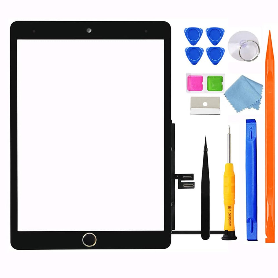 GoodFixer front panel packaging showing kit contents and fit for iPad 9, clear identification benefit