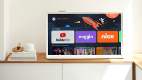 Voice search speeds up finding movies, shows, or music.