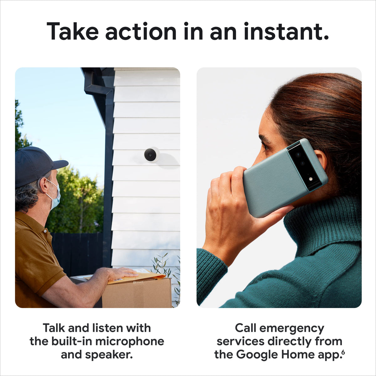 Google Nest Cam Gen 2 Battery app alert notification example
