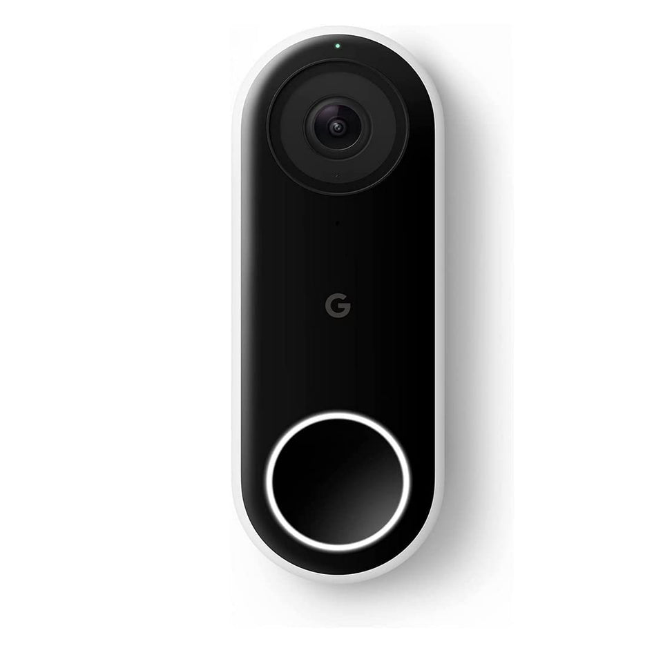 Google Nest Doorbell Wired 720p setup view shows quick installation steps